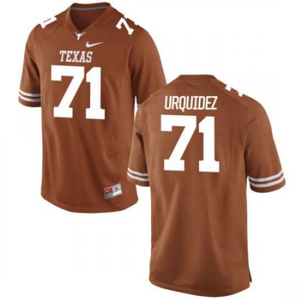 Women Texas Longhorns #71 J.P. Urquidez Tex Authentic Player Jersey Orange